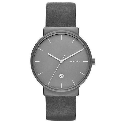 Image of Skagen Ancher IP grå stål quartz med tre visere herre ur, model SKW6320